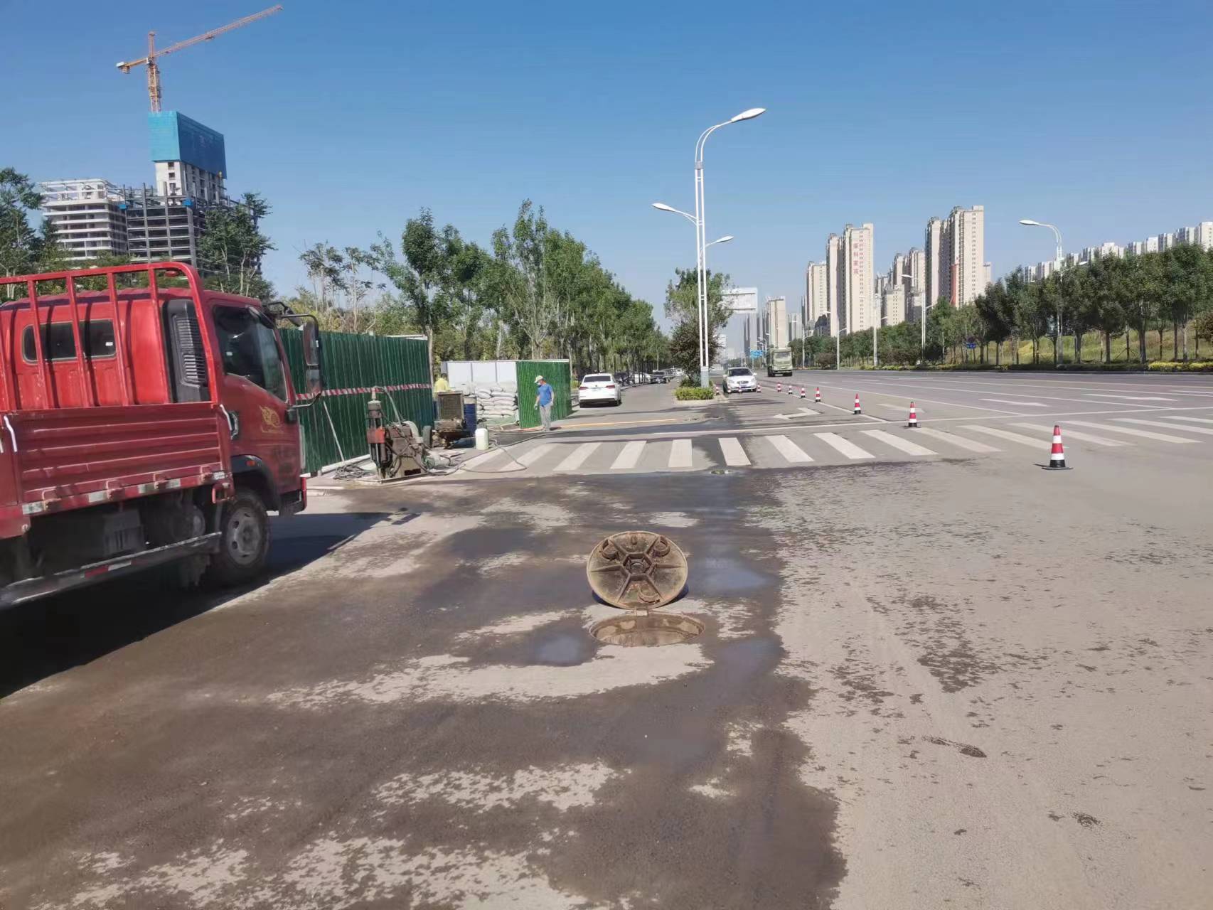 杏花岭路面地基沉降注浆